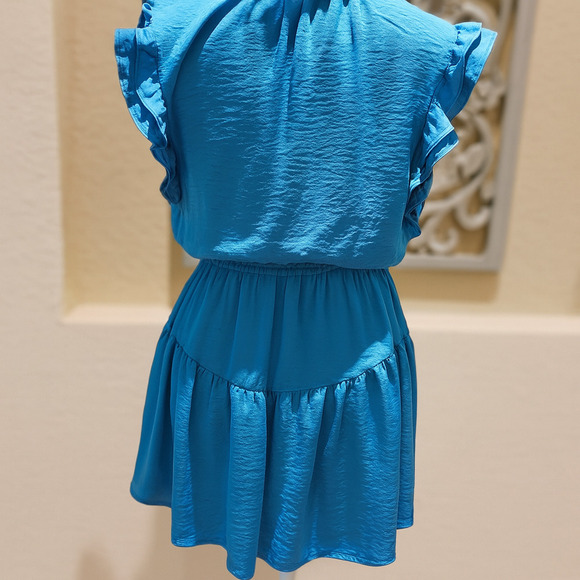 Steve Madden Dress Small Feminine Romantic Ruffle Coastal Boho Chic Party Date - Picture 2 of 12